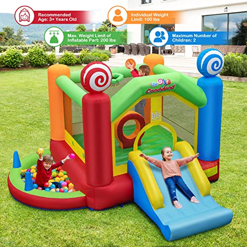 GOPLUS-Chateau-Gonflable-avec-Souffleur-680W-pour-2-Enfants-0-1