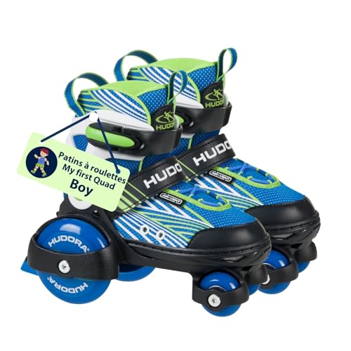 HUDORA-Patins-a-roulettes-My-First-Quad-en-differentes-tailles-couleurs-Rollers-a-taille-reglable-de-qualite-pour-enfants-jusqua-20kg-Patins-surs-pour-debutants-avec-grandes-roues-0