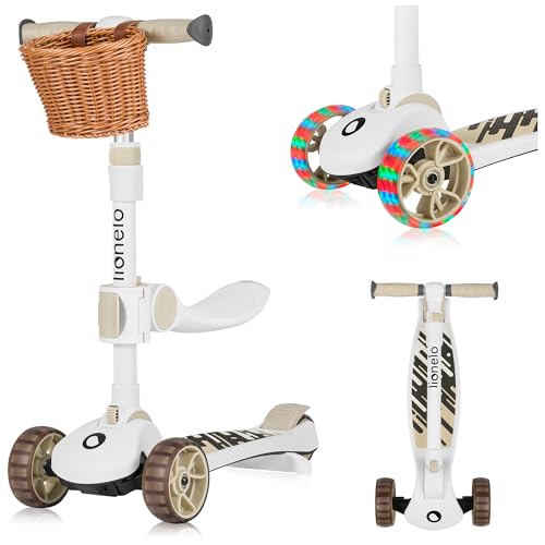LIONELO-Franky-2en1-Trottinette-dequilibre-pour-Enfants-de-3-Ans-a-50-kg-Patinette-de-1-an-a-20-kg-Roues-LED-Reglable-en-Hauteur-Plateforme-Antiderapante-Panier-0