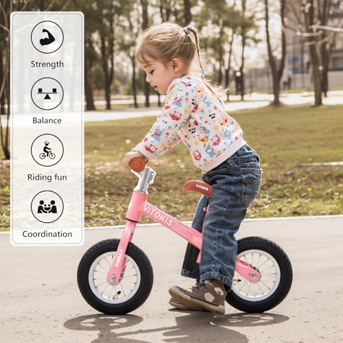VITONIS-Draisienne-a-partir-de-15-a-4-Ans-jusqua-35-kg-Volant-et-Selle-reglables-en-Hauteur-antivol-de-Volant-Cadeau-danniversaire-et-Jouet-pour-garcons-et-Filles-0-1