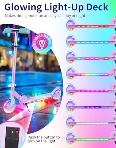 BELEEV-V1Plus-Trottinette-Enfant-3-a-12-Ans-Pliable-Trotinette-a-2-Roues-LED-Lumineuses-Deck-3-Reglables-en-Hauteur-Plateau-AntiderapantTrottinette-avec-Support-pour-Filles-et-Garcons-Scooter-0-0