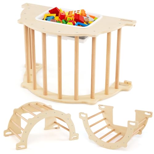 GOPLUS-8-en-1-Arche-Escalade-Montessori-Enfants-Cheval-a-Bascule-en-Bois-avec-Bac-Rangement-Jeux-pour-Bebes-3-Ans-Charge-50KG-0