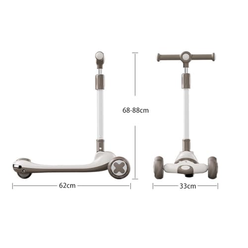 JSLJJBD-Trottinette-a-3-Roues-for-Enfants-Roues-Lumineuses-a-LED-Hauteur-reglable-sur-5-Niveaux-capacite-de-Charge-jusqua-100-kg-Convient-aux-Enfants-aux-Adultes-et-aux-Adolescents-0-0