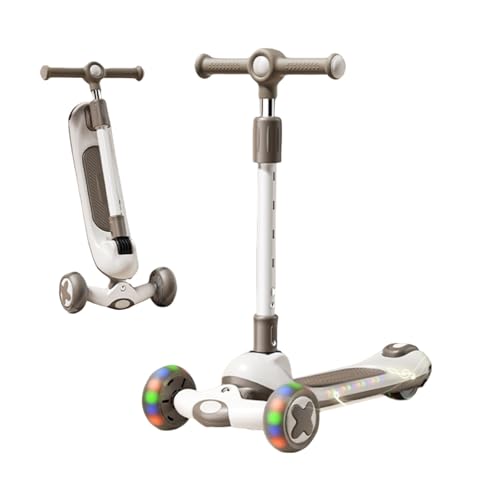 JSLJJBD-Trottinette-a-3-Roues-for-Enfants-Roues-Lumineuses-a-LED-Hauteur-reglable-sur-5-Niveaux-capacite-de-Charge-jusqua-100-kg-Convient-aux-Enfants-aux-Adultes-et-aux-Adolescents-0