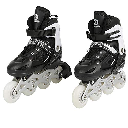 Roller-Enfant-Patins-a-roulettes-pour-Garcons-et-Filles-Patins-a-roulettes-reglables-pour-Enfants-3-a-9-Ans-Lumieres-Amusantes-pour-Debutants-0-0