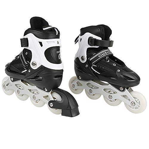 Roller-Enfant-Patins-a-roulettes-pour-Garcons-et-Filles-Patins-a-roulettes-reglables-pour-Enfants-3-a-9-Ans-Lumieres-Amusantes-pour-Debutants-0