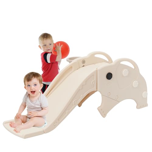 Siairo-3-en-1-Toboggan-pour-Enfants-Toboggan-avec-Panier-de-Basketball-Ballon-Jeu-dExterieur-et-lInterieur-pour-bebe-0