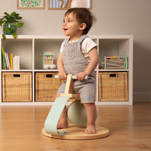 TP-Toys-Active-Tots-Balancoire-en-Bois-pour-Tout-Petits-pour-Les-12-Mois-Siege-Gonflable-et-Resistant-pour-Sauts-Developpement-de-la-Motricite-et-de-la-Coordination-Jeu-dInterieur-Amusant-0-0