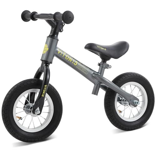 VITONIS-Draisienne-a-partir-de-15-a-4-Ans-jusqua-35-kg-Volant-et-Selle-reglables-en-Hauteur-antivol-de-Volant-Cadeau-danniversaire-et-Jouet-pour-garcons-et-Filles-0